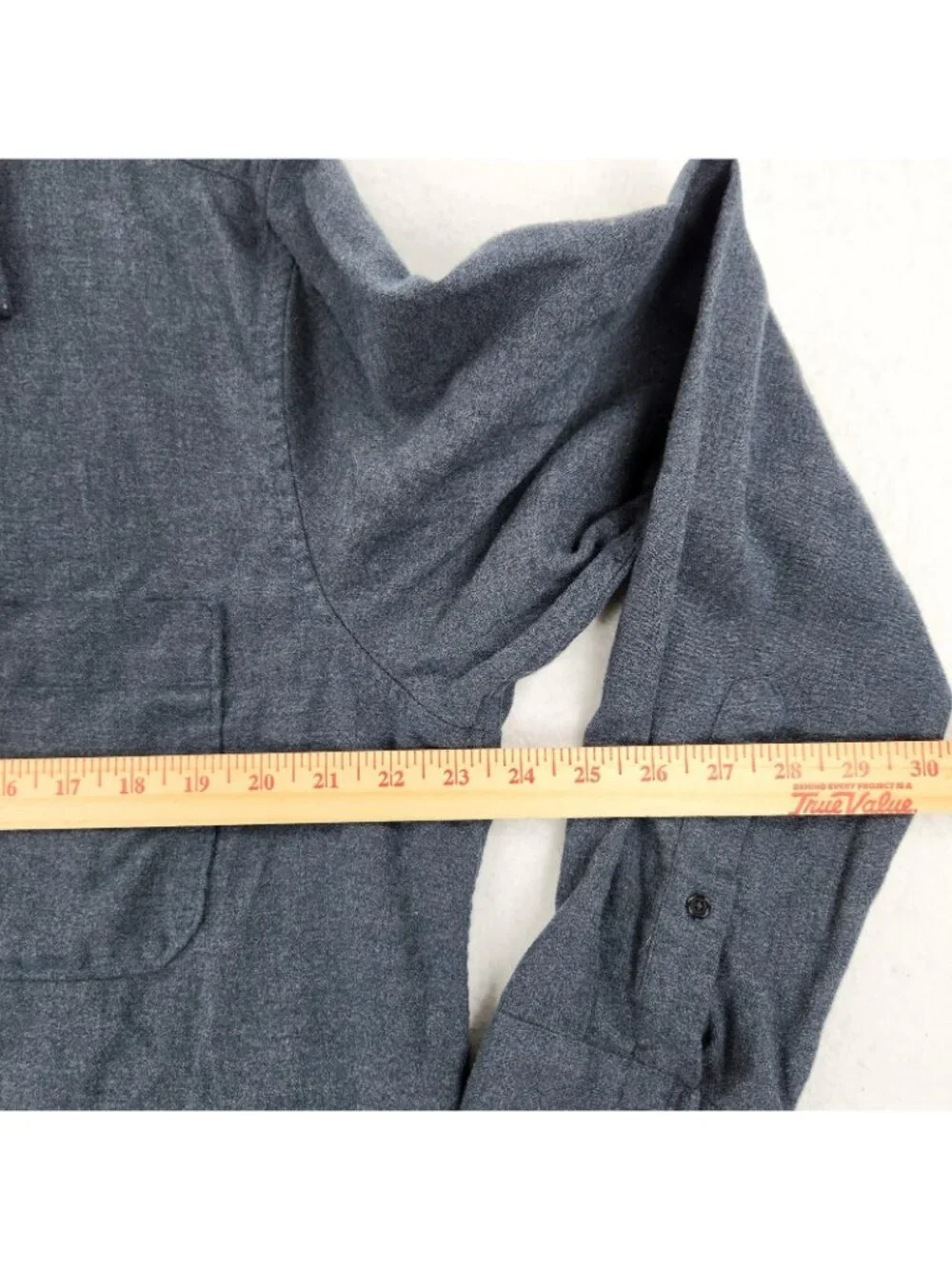 Banana Republic Shirt Mens XL Blue Flannel Button Front Long Sleeve Pockets - Picture 3 of 10